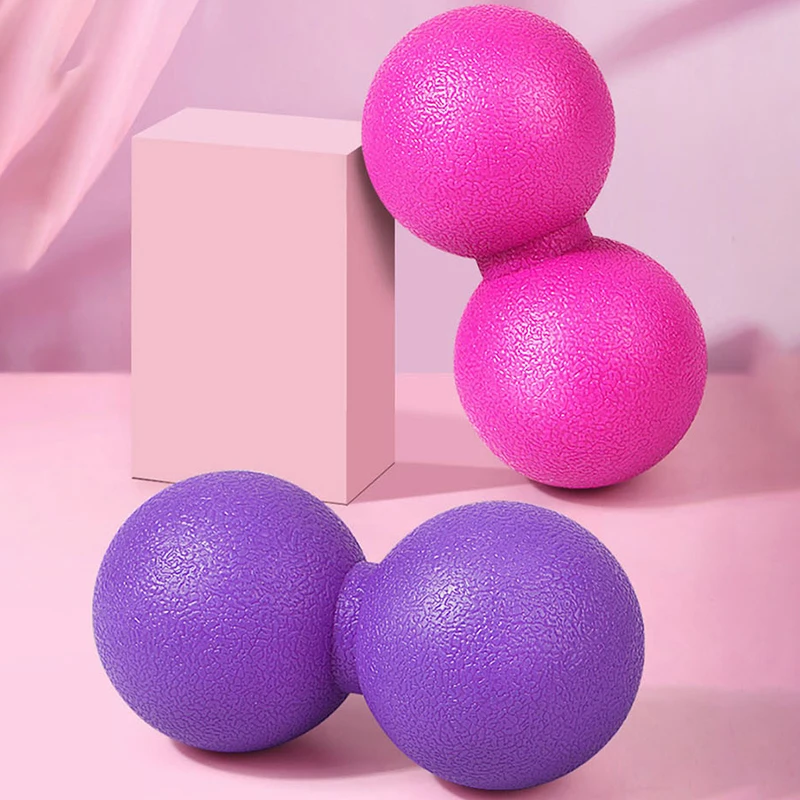 TPE Massage Yoga Gym For Fitness Ball Medical Exercise Peanut Fascia Roller Back Foot Relax Muscles Shoulder Neck Solid
