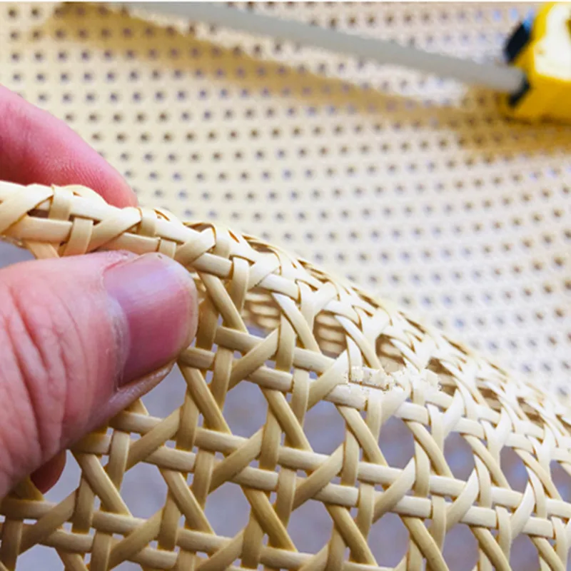 Vinyl Material Hand-woven Rattan Roll 40-55cm Width 0.3-7m Length Furniture Chair Decoration Ceiling Veneer Repair Crafting Tool