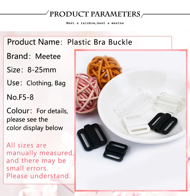 Plastic Sewing Underwear Accessories  Accessories Closure Bra Buckle - 50sets  8-25mm - Aliexpress