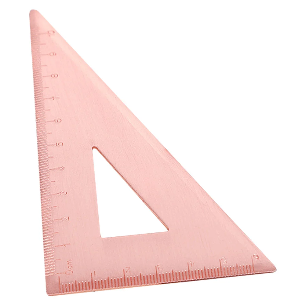 

Copper Ruler Digital Measuring Tool Framing Square Triangular Plate Feet Number Geometry Rulers Metal Carpenter Layout Tools