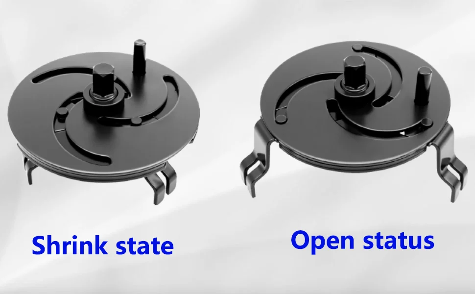 100-170 mm verstellbarer Kraftstoffpumpen-Abdeckungsschlüssel, dreiklauenförmiges Demontagewerkzeug, universelles Werkzeug zum Entfernen der Kraftstoffpumpenabdeckung und des Tankdeckels. – Detail 5
