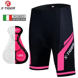 Women's 3D Gel Padded Cycling Shorts - Shockproof & Breathable MTB Bike Wear - M (XW-DK-01303)