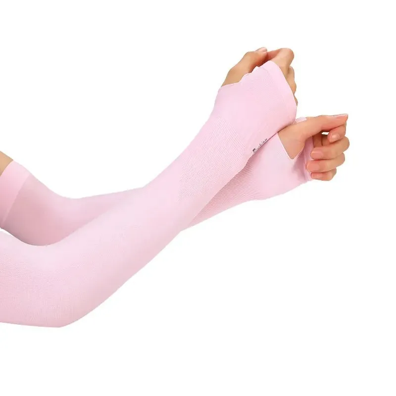 Sun Protection Arm Sleeves Outdoor Arm Sleeves Ice Fabric Breathable Quick Dry Running Sportswear Sun UV Protection Long Arm Cover Cycling Sleeves