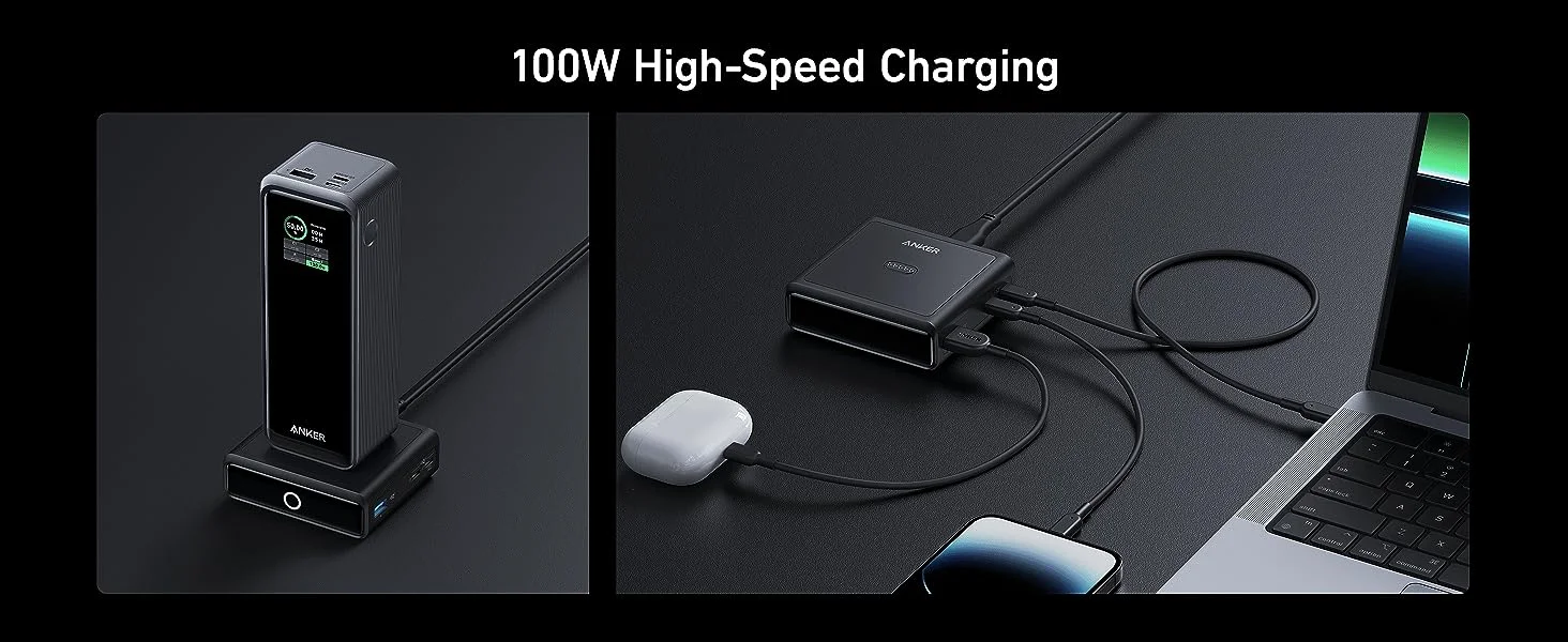 Anker GanPrime 100W Power Bank Charging Base Ultra Fast Charging (A1902) description image 3