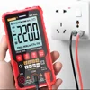 QHTITEC WX666 Digital Mini Multimeter Tester Auto Multimetro True Rms Tranistor Meter with NCV Data Hold 4000counts Flashlight 1