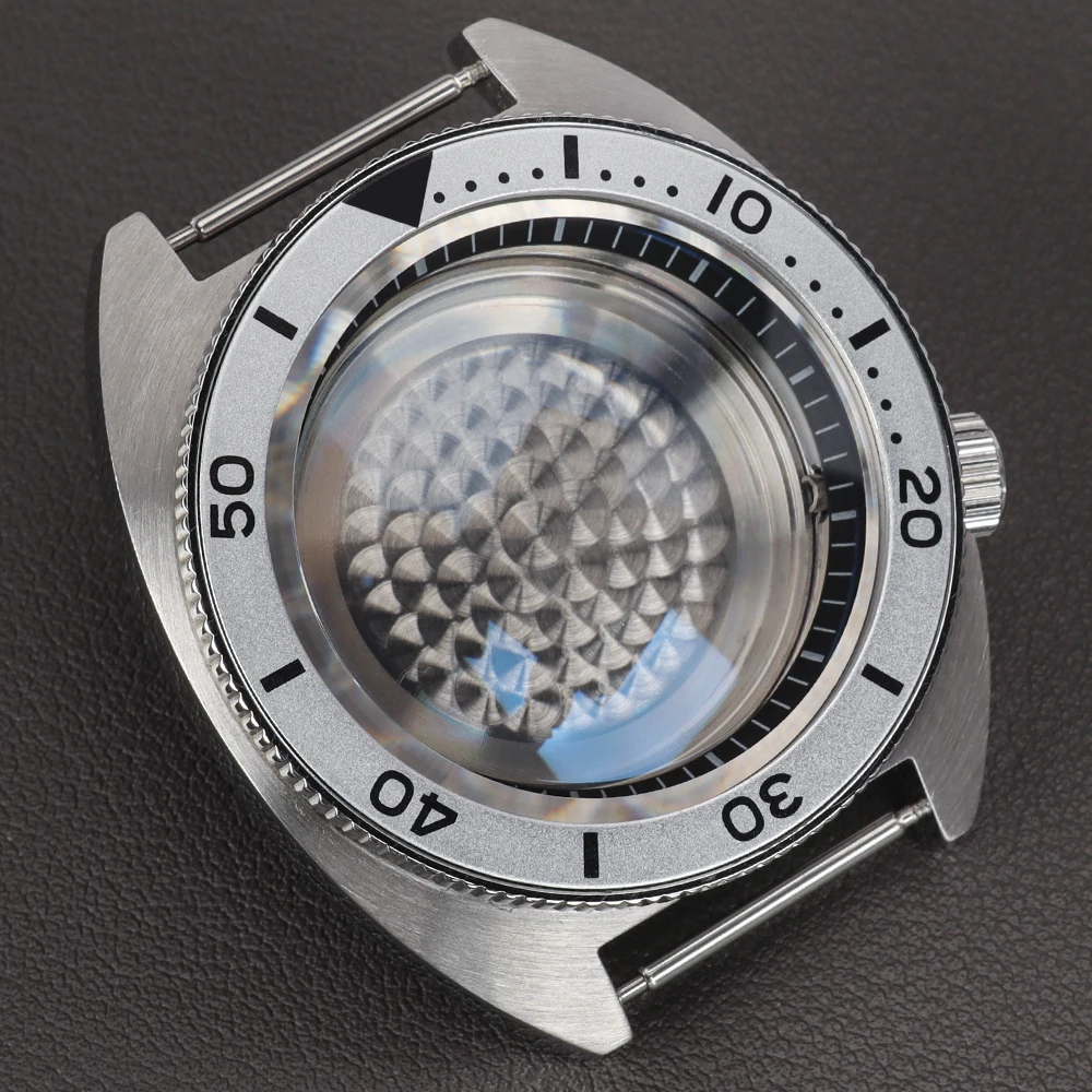41mm Mechanisches Taucheruhrengehäuse für modifizierte Abalone NH35 NH36 NH34 NH38 4R35 7S Uhrwerke, 28,5mm Zifferblatt, Saphirglas, Tuna Turtle – Detail 1