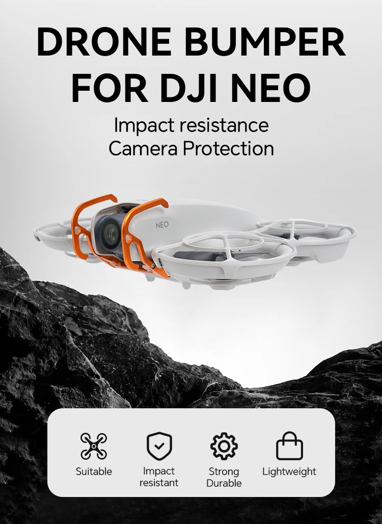RCSTQ For Neo Drone Gimbal Camera Lens Anti-collision Bumper Protective Bar Alu