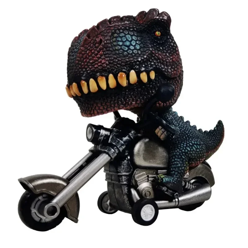 Childrens Dinosaur Model Toys Pull Back Inertia Car Motorcycle Simulation Locomotive