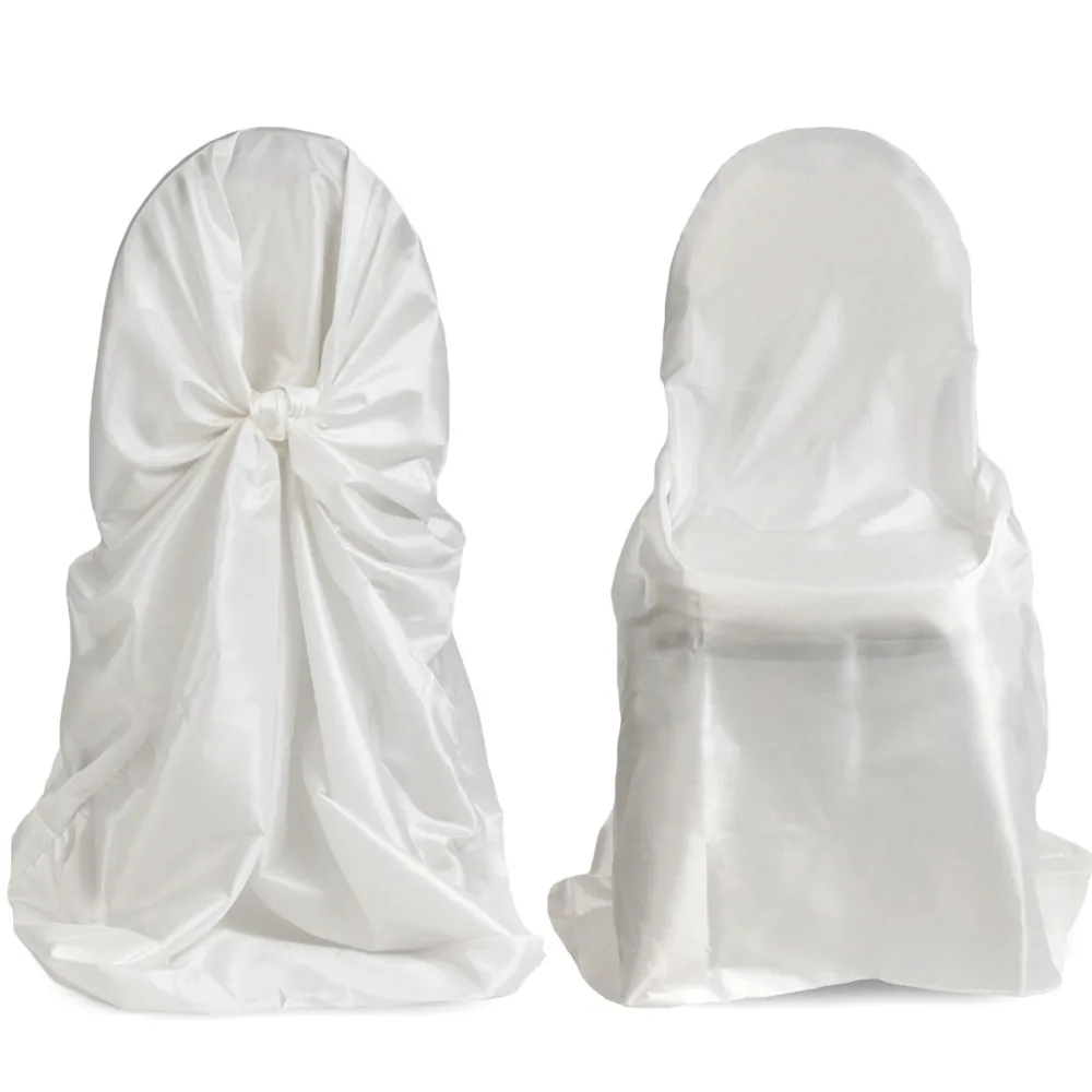 

2pcs Satin Wedding Chair Seat Cover Dining Wedding Banquet Party Decoration Annual Dinner Supplies Universal Chair Covers Decor