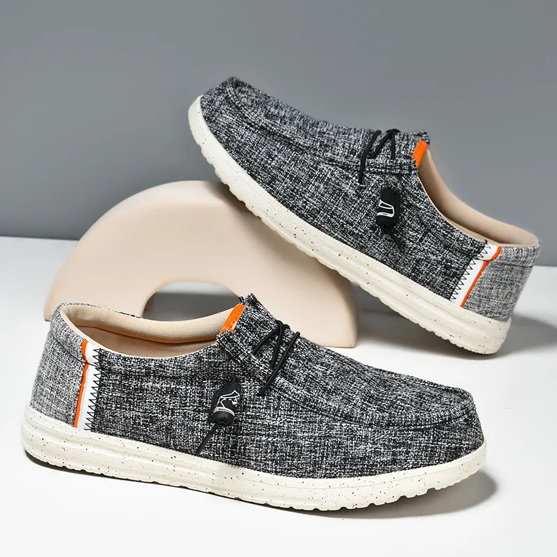 Men Casual Canvas Shoes Mens Loafers Breathable Slip on Flats Male Vulcanized Shoes Driving Shoes Plus Size 48 Walking shoe2024 3