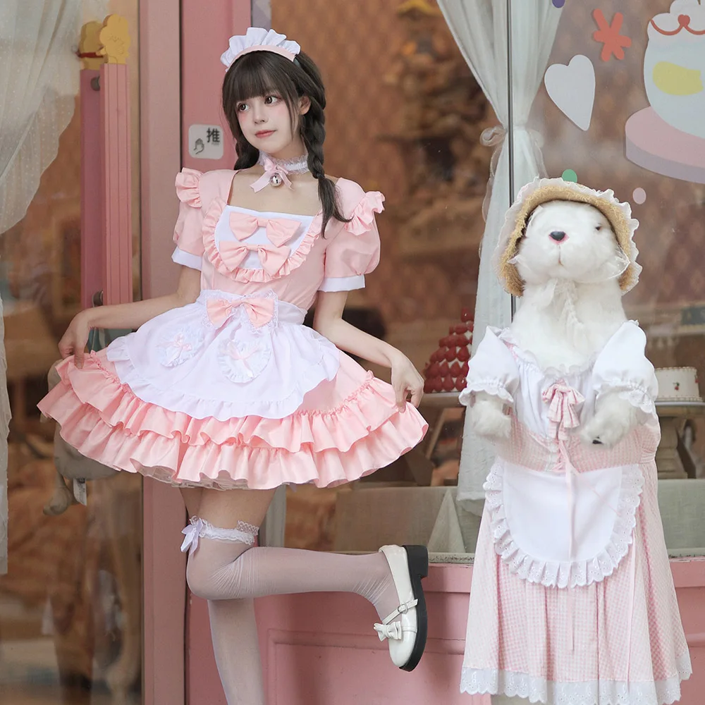

4 Color Anime Cute Lolita Maid Cosplay Costume Cat Girl Maid Dress Alice Dress Trending Girls Maid Party Costumes S -5XL