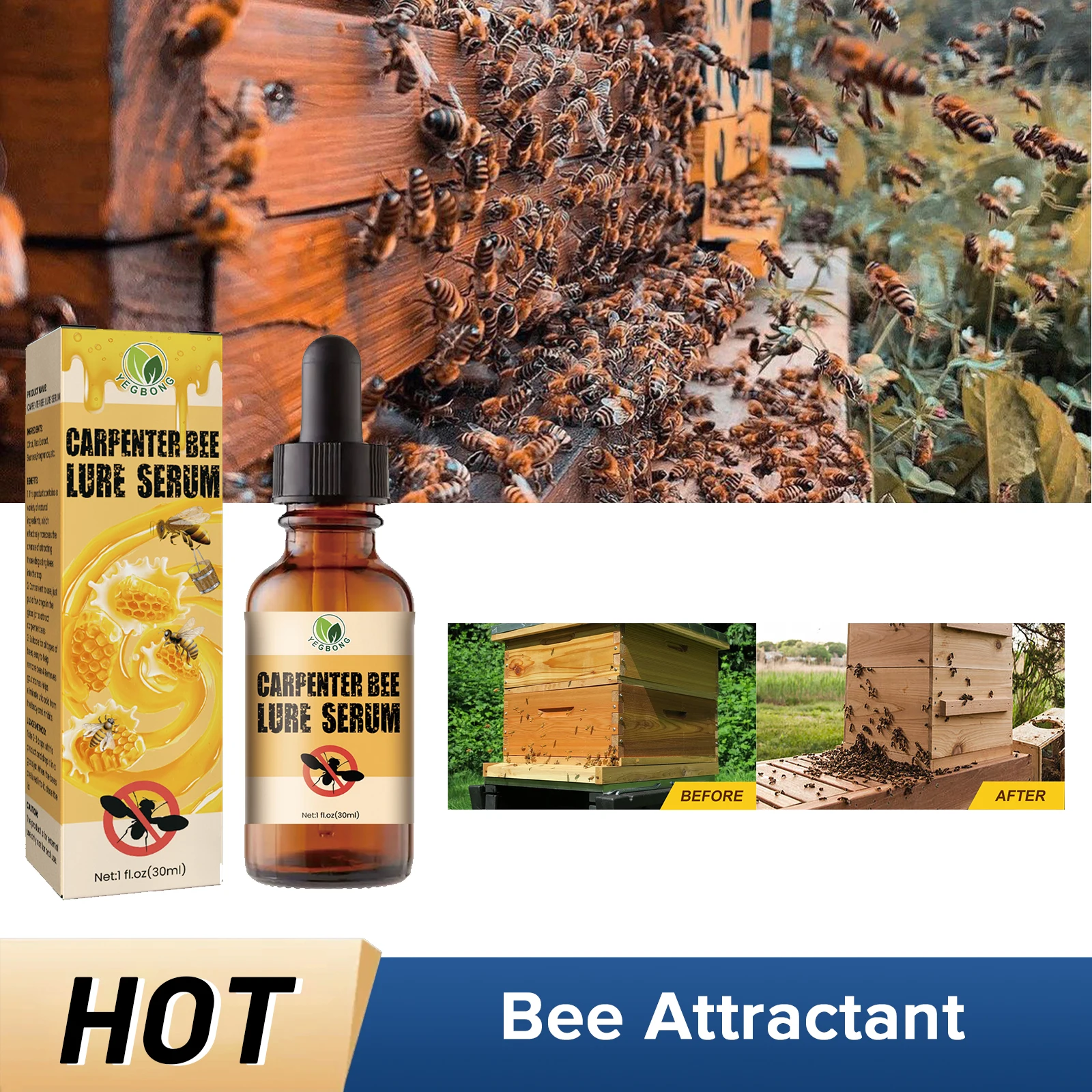 Bee Attractant Bee Swarm Commander Lure Bait Honey Hive Attractant Colony  Pots Trap Bee Bait Essence Outdoor Beekeeping Tools - AliExpress