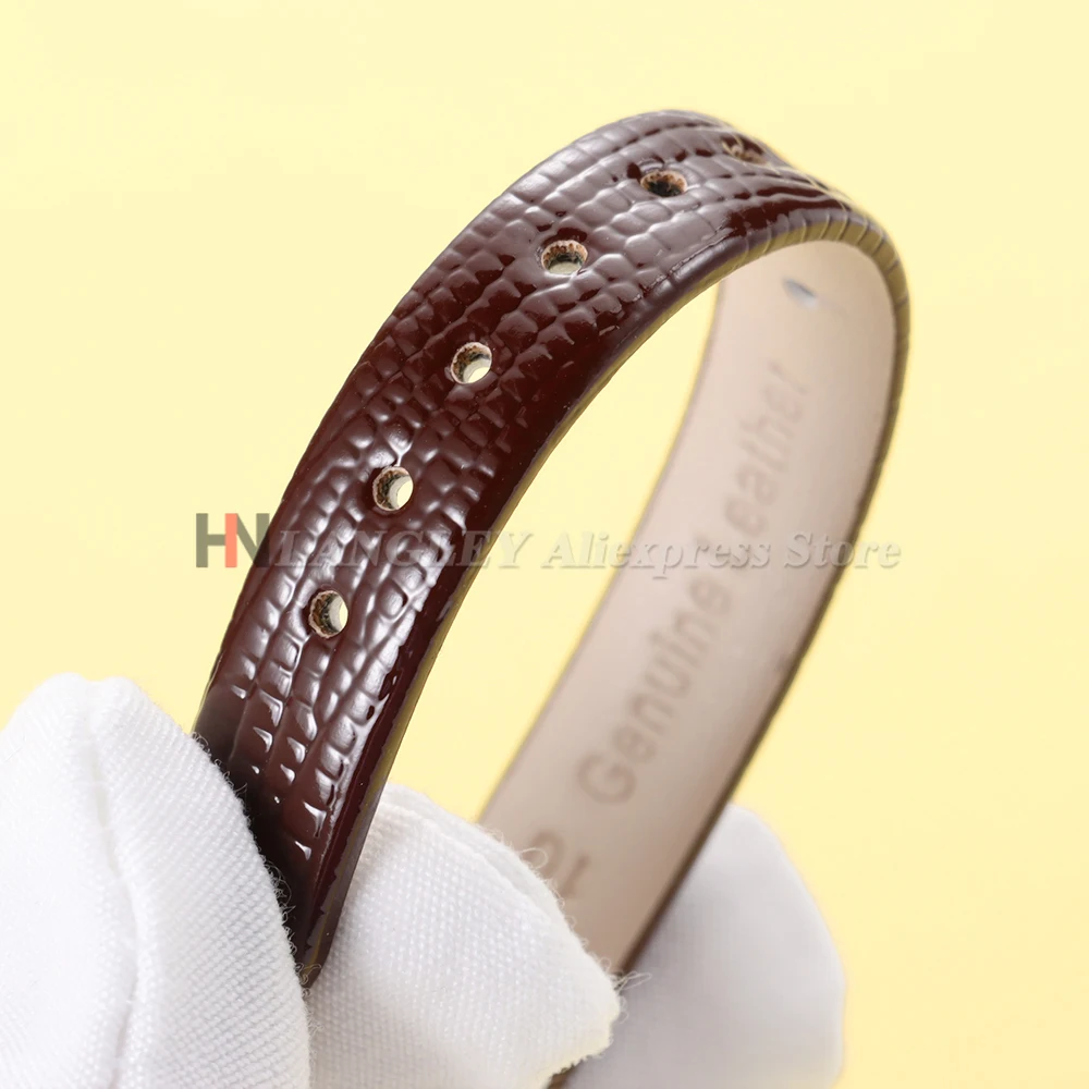 Ultradünnes Leder-Uhrenarmband mit Eidechsenmuster für Damen, 8 mm, 10 mm, 12 mm, 14 mm, 16 mm, schmales Armband, universelle Armbänder – Detail 7