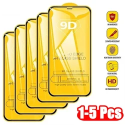 Premium 9D Tempered Glass Screen Protector for Smartphones (1 - 5 Pack) (For Poco C40)