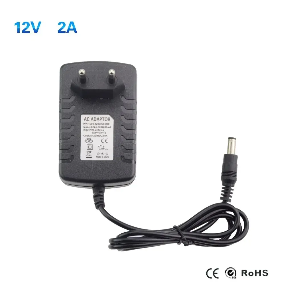 Universal 12V Power Supply Adapter - Multi-Amp LED Driver and Charger