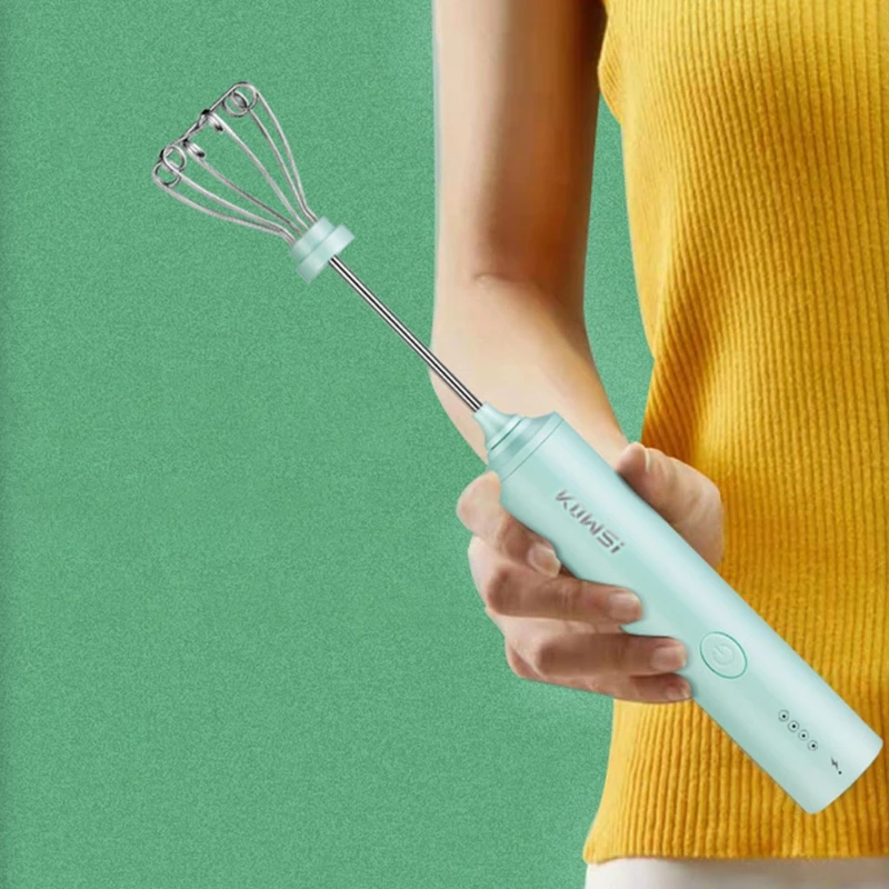 

Ручной взбиватель яиц, набор электрических пеногенераторов, 4 скорости, однокнопочное управление, кухонные ручные миксеры для