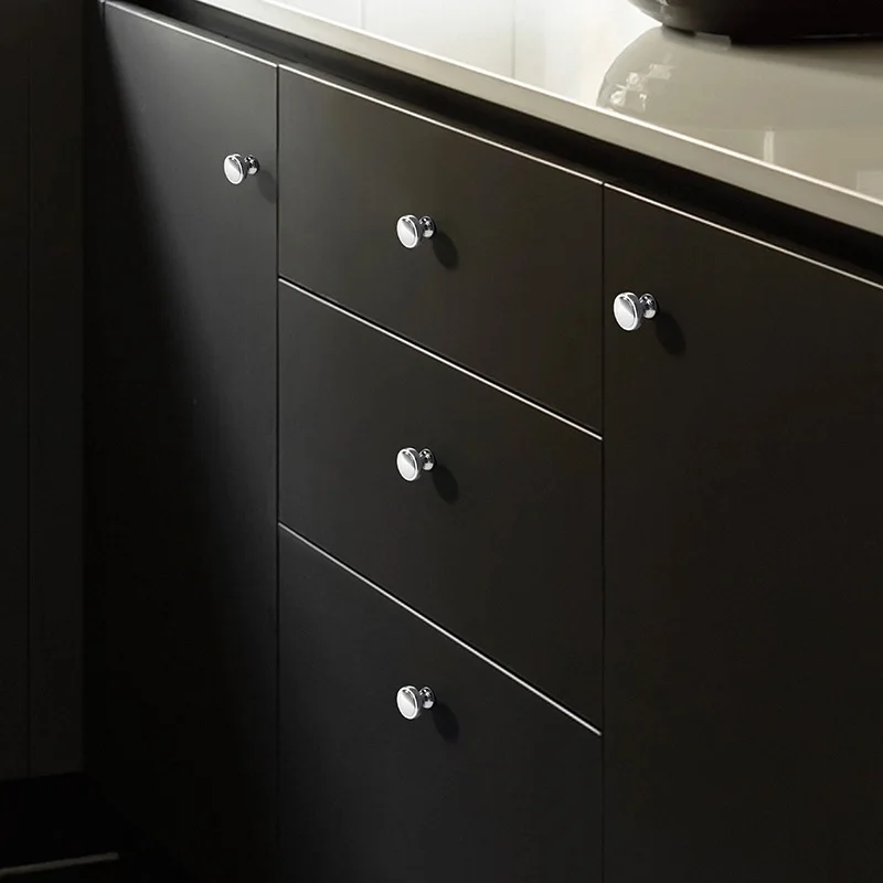 New minimalist modern cabinets, drawers, shoe cabinets, wardrobes, single hole aluminum alloy handles, furniture hardware h