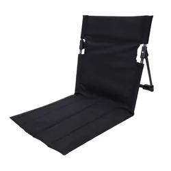 Portable Ultra-Light Folding Chair - Durable Aluminum Alloy (Black)