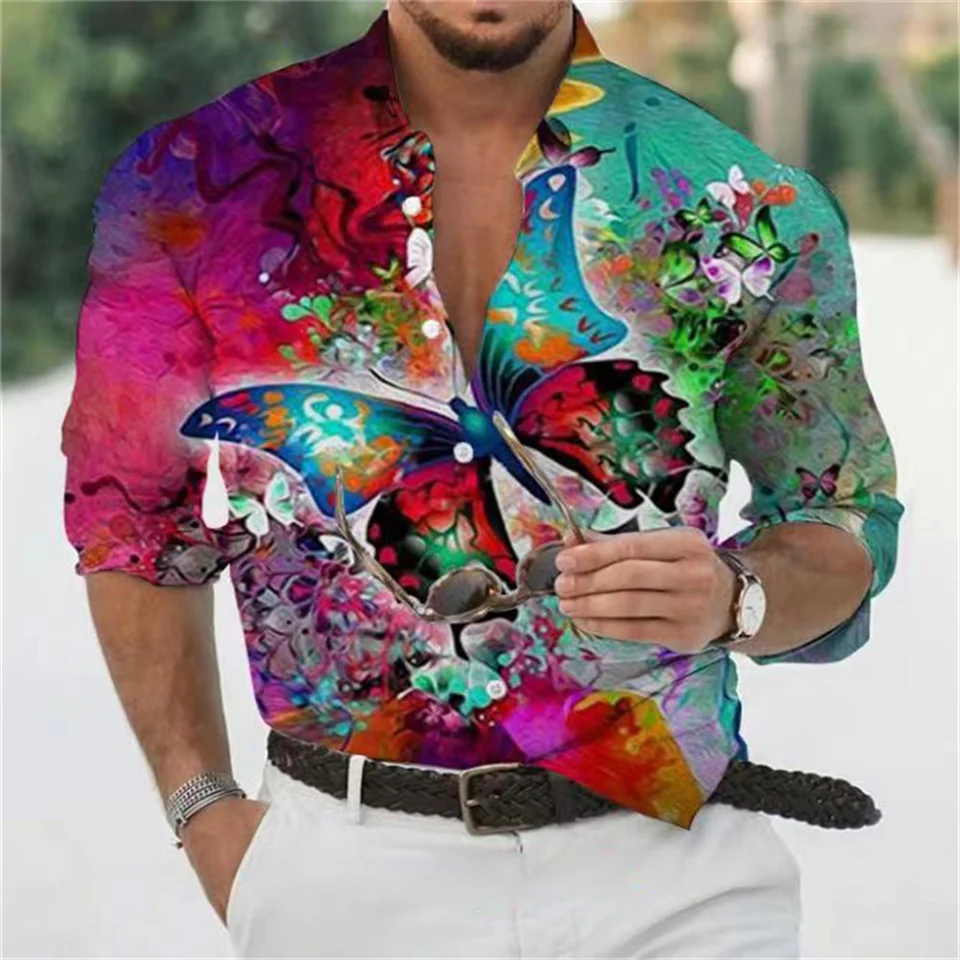 Goodstoworld Camicia Trekking Uomo Hawaiana Camicie Estiva Fiori Tropicale 3d Stampa Manica Corta Rock Hawaii Shirt Xl 106033339 - Foto 13