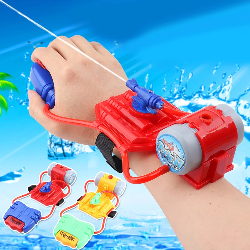 

Funny Wristhand-held Jet Pressurized Water Toy Outdoor Toys Plastic Summer Water Pistol Shooter For Swimming Pool Beach
