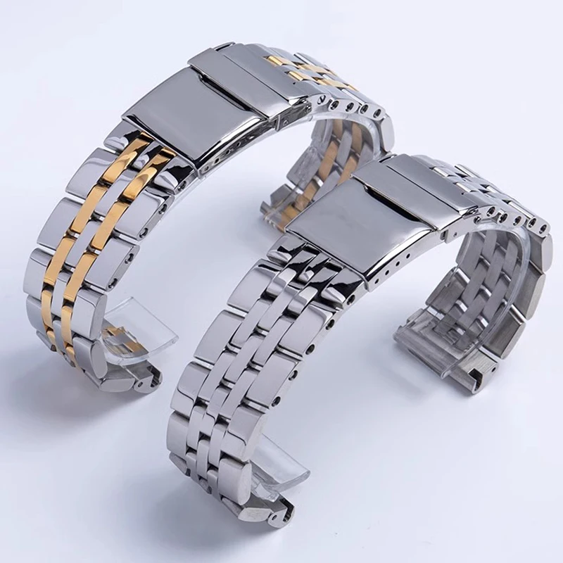 

316L Stainless Steel Watchband 20mm 22mm 24mm Bracelet For Breitling Watch Strap for AVENGER NAVITIMER SUPEROCEAN Belt Logo