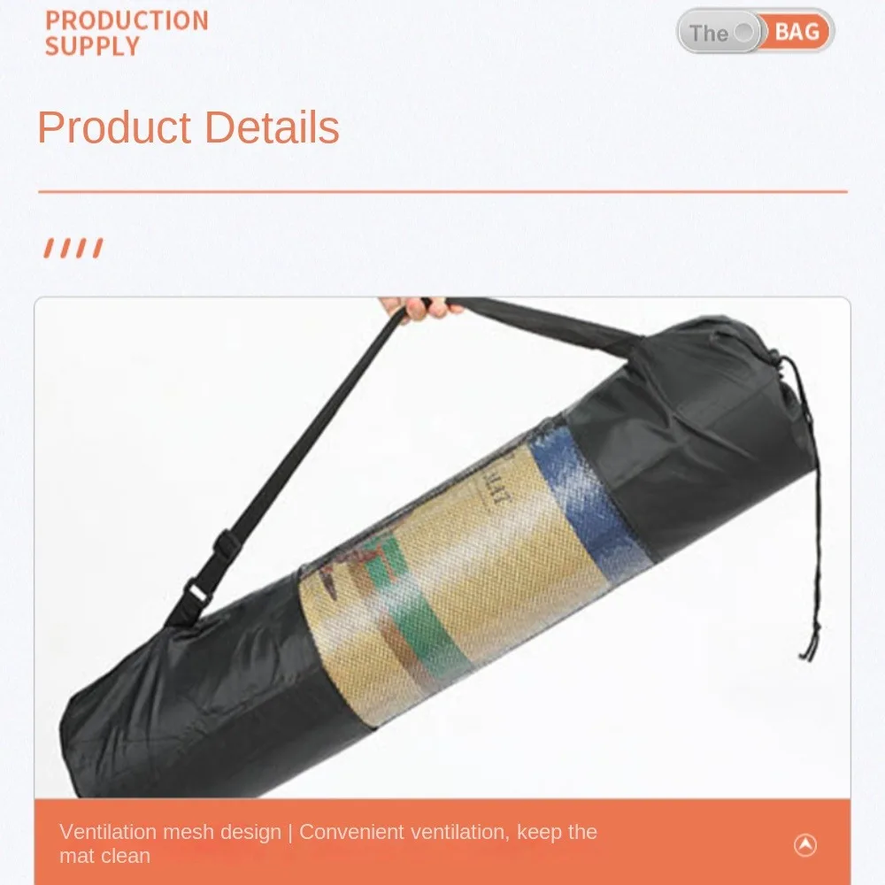 Breathable Yoga Mat Bag Adjustable Strap Mesh Yoga Sports Bag Organizer Stretching Abdominal Muscles Gym Bags yoga mat bag yoga fitness equipment
