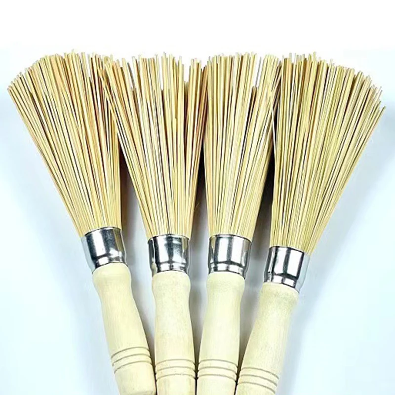 BambooWokBrushLargePotBrushWashPotBrushKitchenCleaningBrush