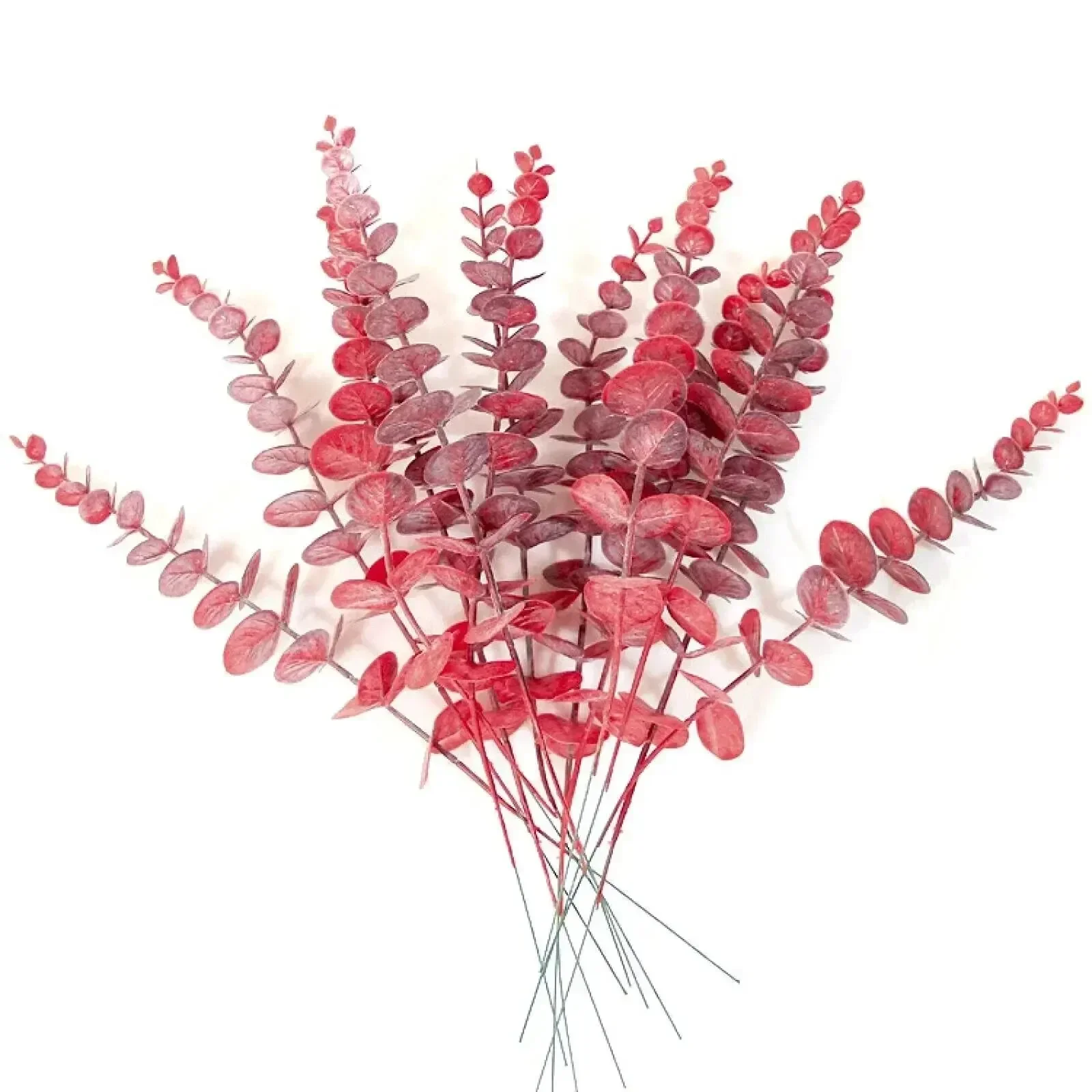 10pcs Eucalyptus Stems Artificial Eucalyptus Leaves for Home Flowers Bouquet Centerpiece Wedding Decoration Christmas Decor 2