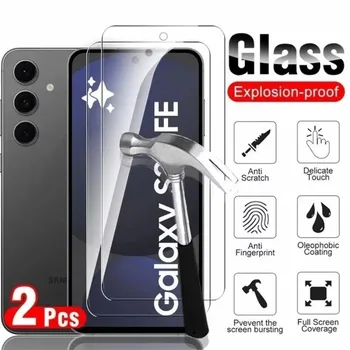 2Pcs Tempered Glass For Samsung Galaxy S25 S24 S23 S22 S21 Plus Screen Protector For Samsung S24 S23 FE S22 S21 Film 1