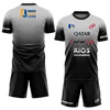 New Men's Padel Tennis Training Suit Premium Gradient Padel Shorts and T-Shirt Set Summer Quick Drying Sportswear Two-piece Set 1