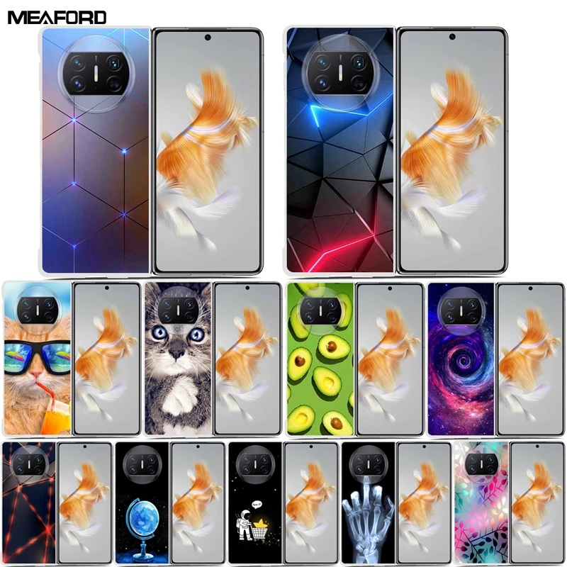 Per Huawei Mate X3 Custodia Fashion Clear Plastic Pc Cover Posteriore Custodie Per Telefono Per Huawei Mate X3 Paraurti Coque Protettivo Coques 7.85"