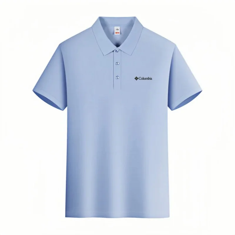 Men's short sleeved polo shirt high-end brand embroidered top 2026 summer new solid color comfortable and casual lapel T-shirt Sf83fce86c6a840e89f031b769e406da8W
