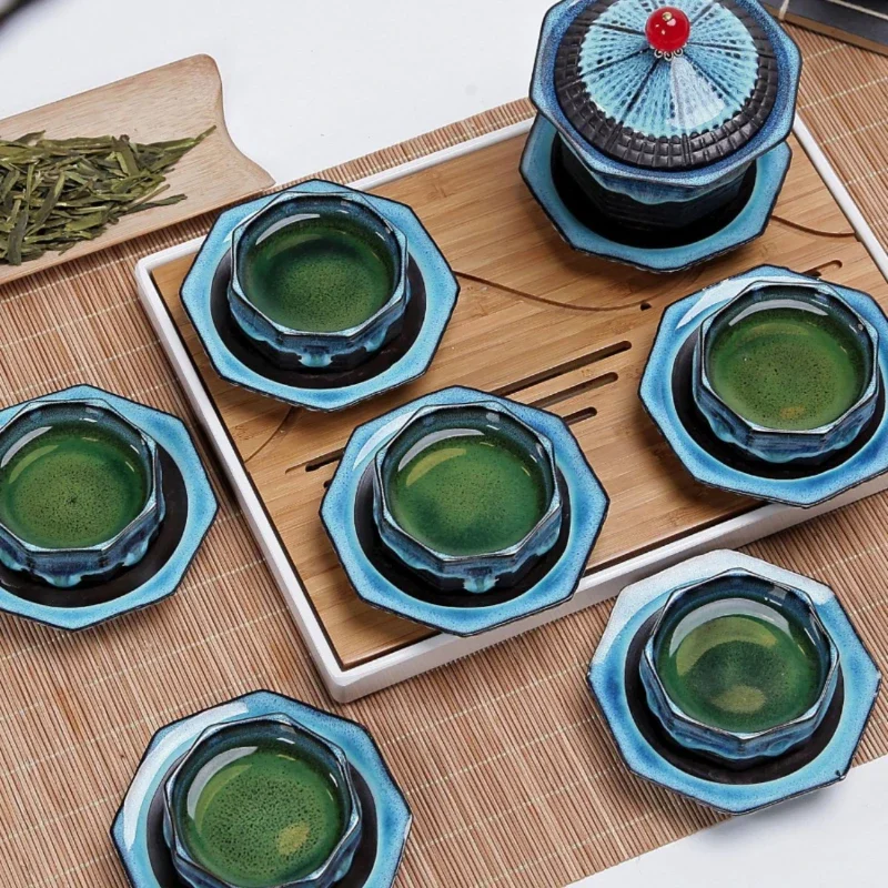 Good-looking Internet Celebrity Pagoda Tea Set Home Characteristic Modeling mall Kung Fu Tea Personalized Creative Porcelain