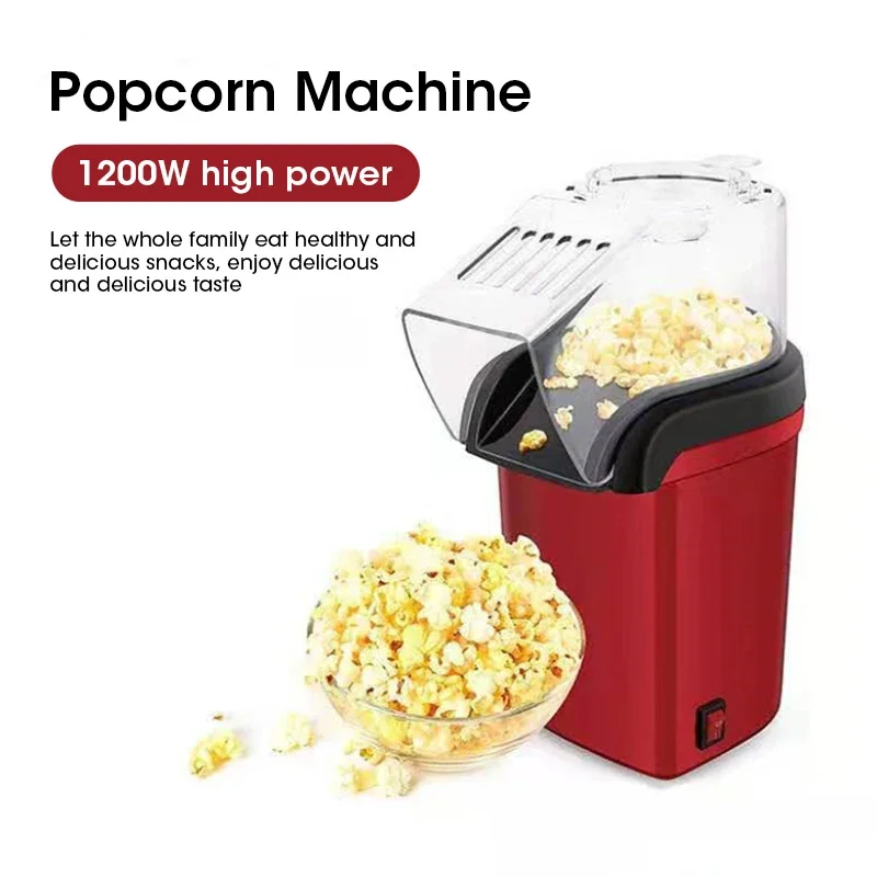 Home Popcorn Machine 220V Automatic Popcorn Machine Small Oil-free Corn Kitchen