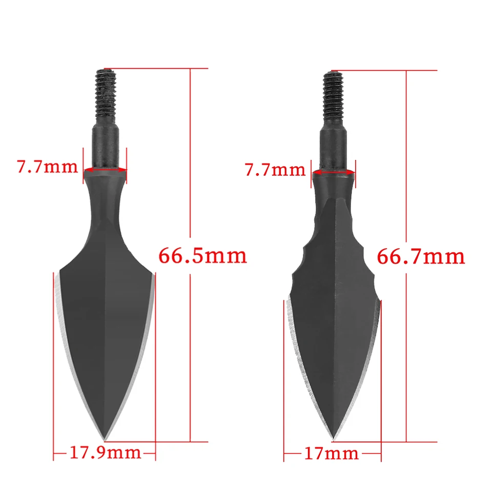 30X Pfeilspitzen Traditionelle Bogenschießen Jagdspitzen 8mm Recurve Bogen 267025156809