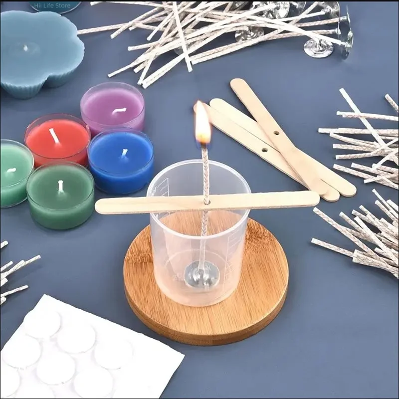 Smokeless Candle Wick 6-20cm 30pcs for Household Scented Candle Kerosene Lamp