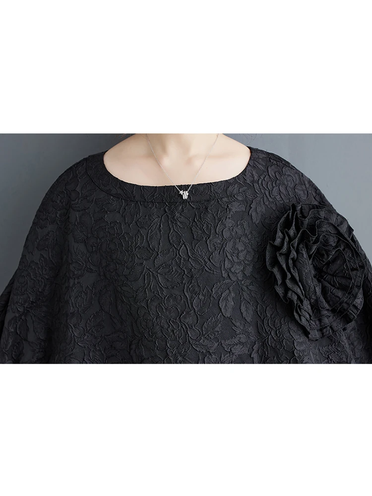 Female Evening Dress Gauze Patchwork Batwing Sleeve Dresses Asymmetrical Solid Color Loose Dress Spring