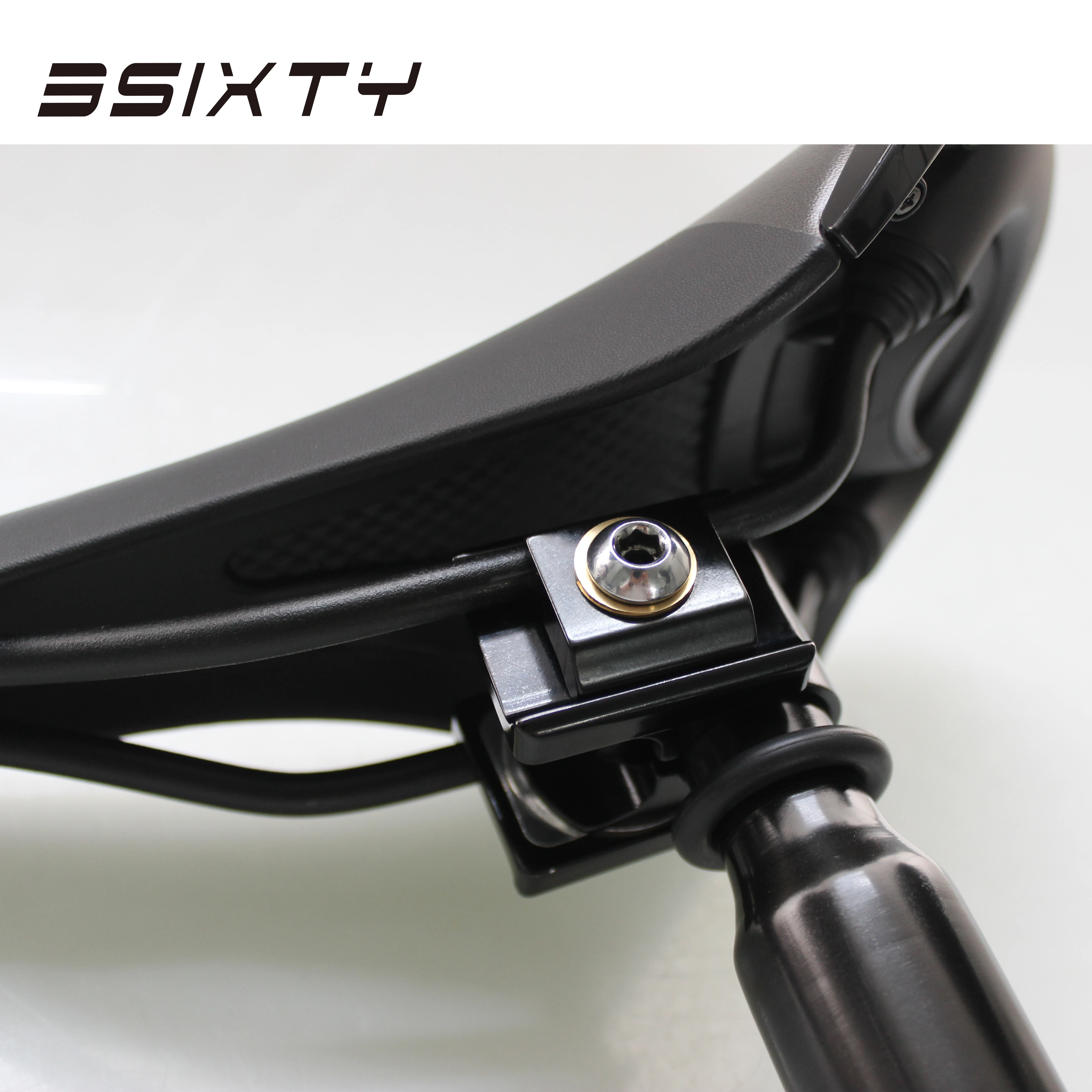 Morsetto reggisella per bici con meccanismo a sgancio rapido per Brompton e per bici pieghevoli 3sixty, finitura anodizzata (dorata