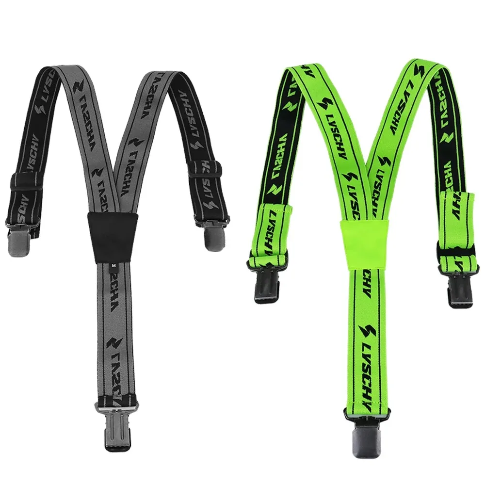 Y Suspender Straps High Elastic Adjustable for Motorcycle Racing Pants