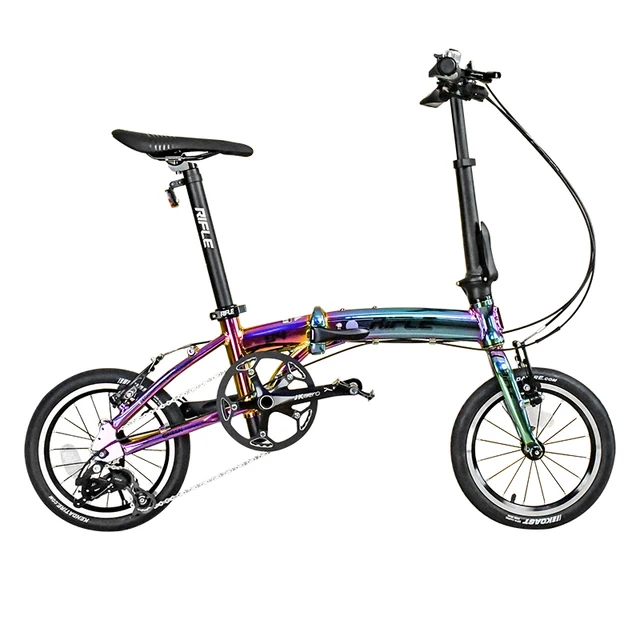 14 Inch Ultralight Foldable Bicycle 2023 New 9 Speed Aluminum Alloy Lightweight Road Mountain Bike Commuter City Bikes 1