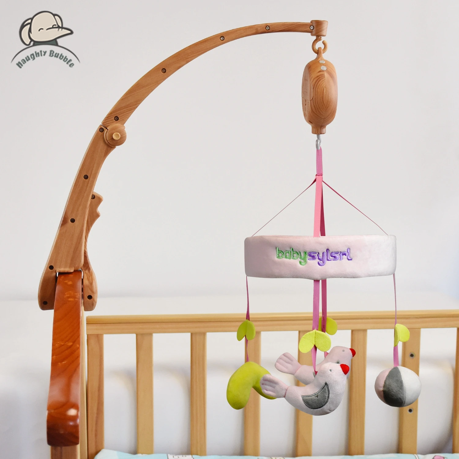

Baby Rattle Toy 0-12 Months Felt Wooden Mobile Newborn Music Box Crochet Bed Bell Hanging Toys Holder Bracket Infant Crib Toy