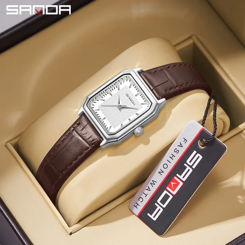 SANDA 1121 Fashion elegant Mini women's Water Resistant Quartz Movement Business Women New Arrival Analog Wrist Watch Hands 4