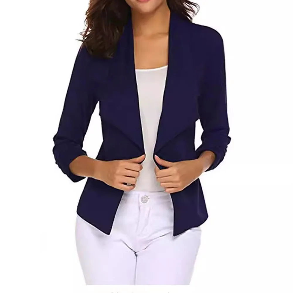 Women Slim Blazer Coat Autumn Spring