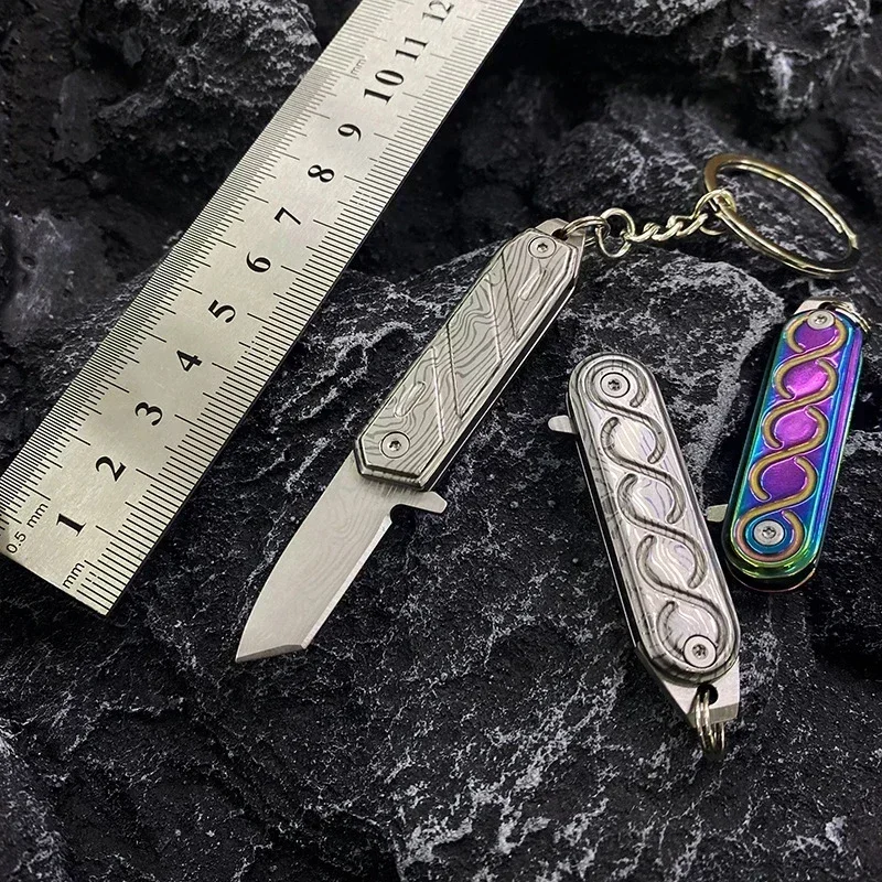 

Outdoor Folding Knife Stainless Steel Textured Pocketknives Camping Survival Knives Express Box Knife Fruit Knife