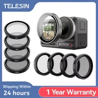 TELESIN CPL ND8 ND16 ND32 Lens Filter Set Aluminium Alloy Frame for DJI OSMO Action 3 4 5Pro ND CPL Lens Filter For DJI 3 4 5pro 1