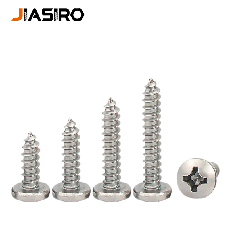 M1.6 M1.7 M2 304 Stainless Steel Phillips Cross Pan Round Head Tapping Screws 