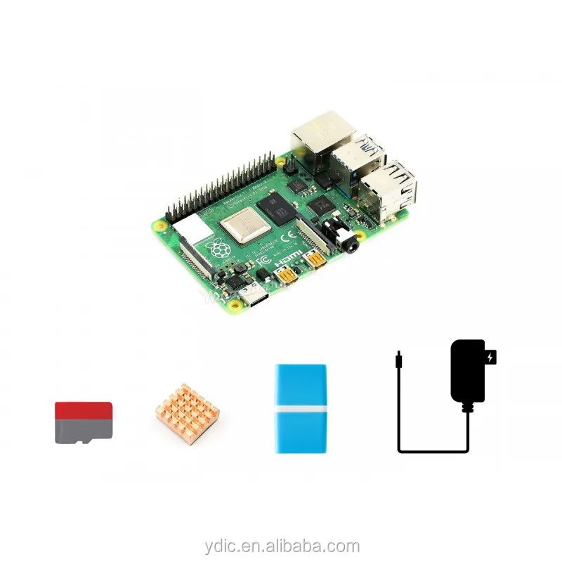 Kit Di Avviamento Raspberry Pi 4 Modello B, 4Gb Di Ram, Scheda Micro Sd Da 16Gb, Dissipatore Di Calore, Alimentatore