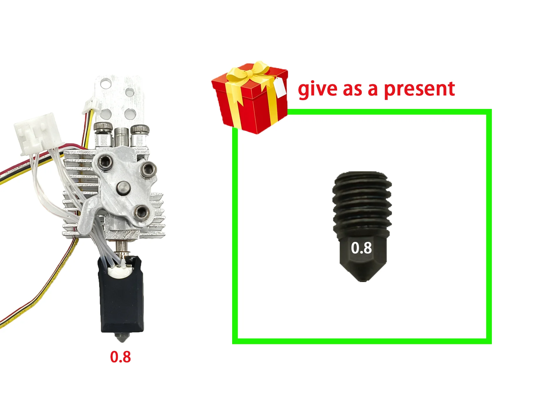 Enhanced 3D Printer Accessory Kit: Quick-Release Parts & Ceramic Hotend
