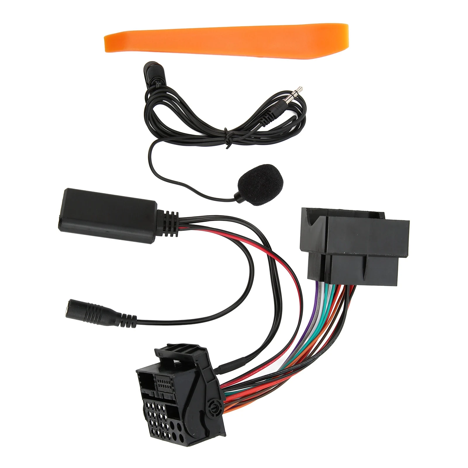 Bluetooth5.0 AUX IN Adapter 12‑Pin Handsfree Microphone Replacement for CD30 Mp3 CDC40 CD70 DVD90 Bluetooth AUX IN Cable