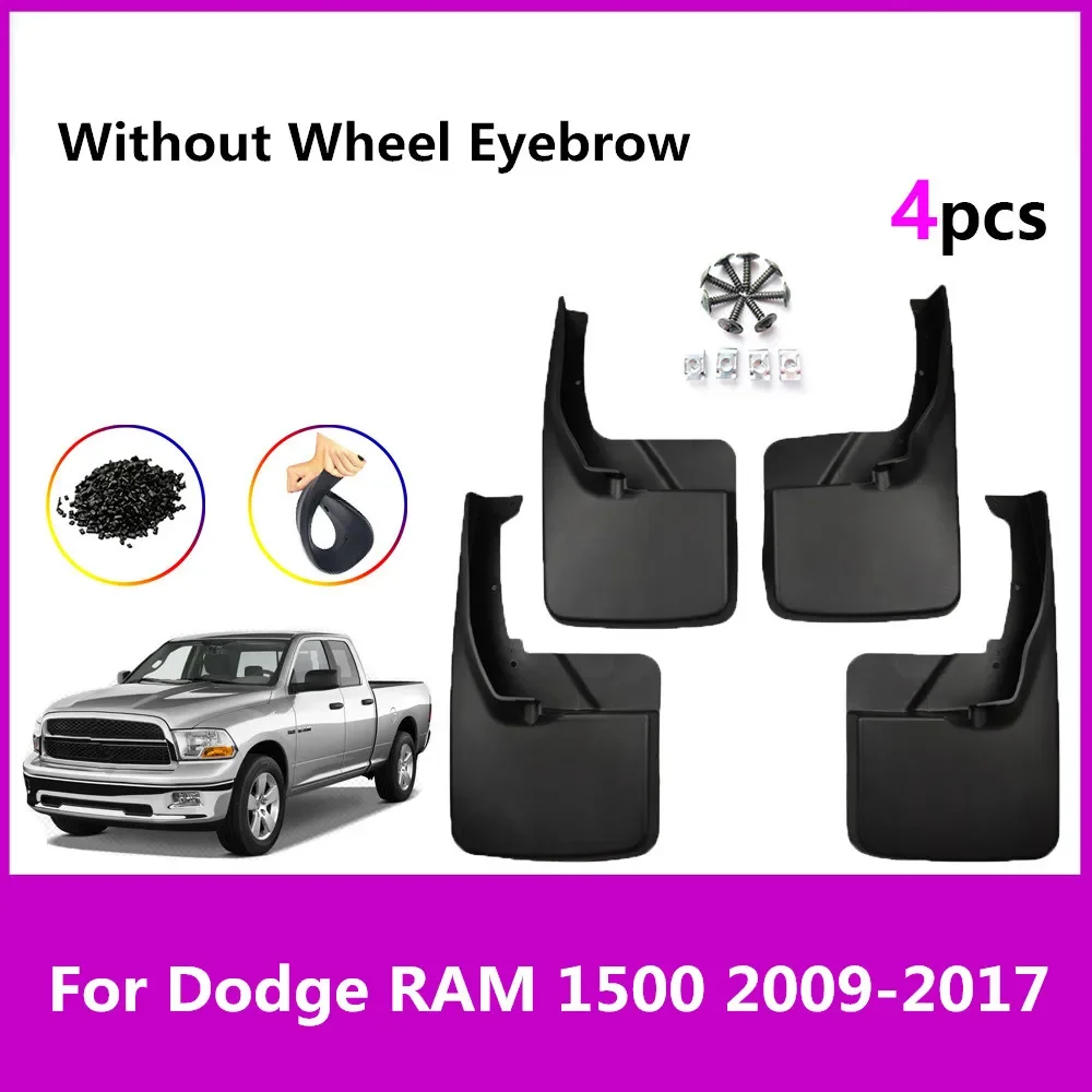 

4 шт./комплект, брызговики для Dodge RAM 1500 2009-2017